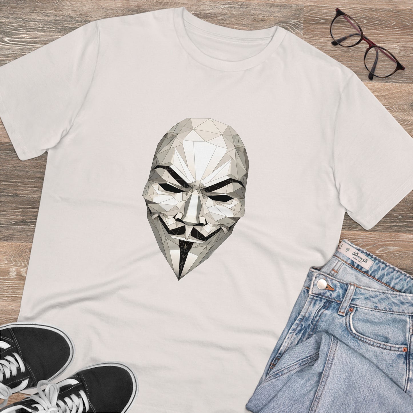 V Mask Polygonal T-Shirt - Embrace Anonymous Resistance