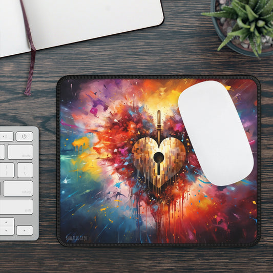Key to My Heart - Artful Mouse Pad