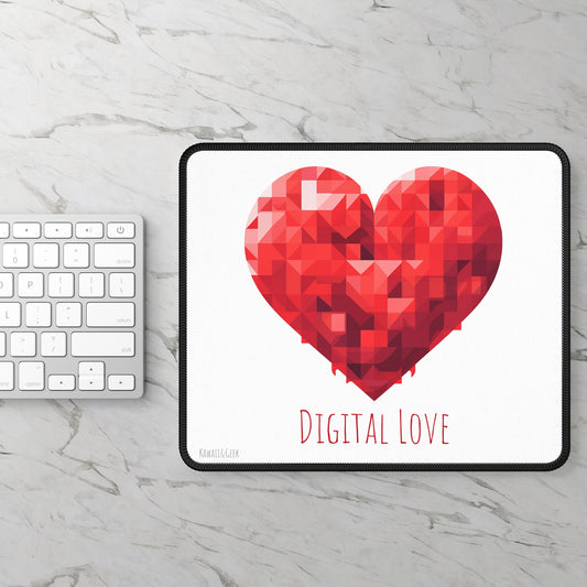 Digital Love Red Heart Gaming Mouse Pad - High Precision