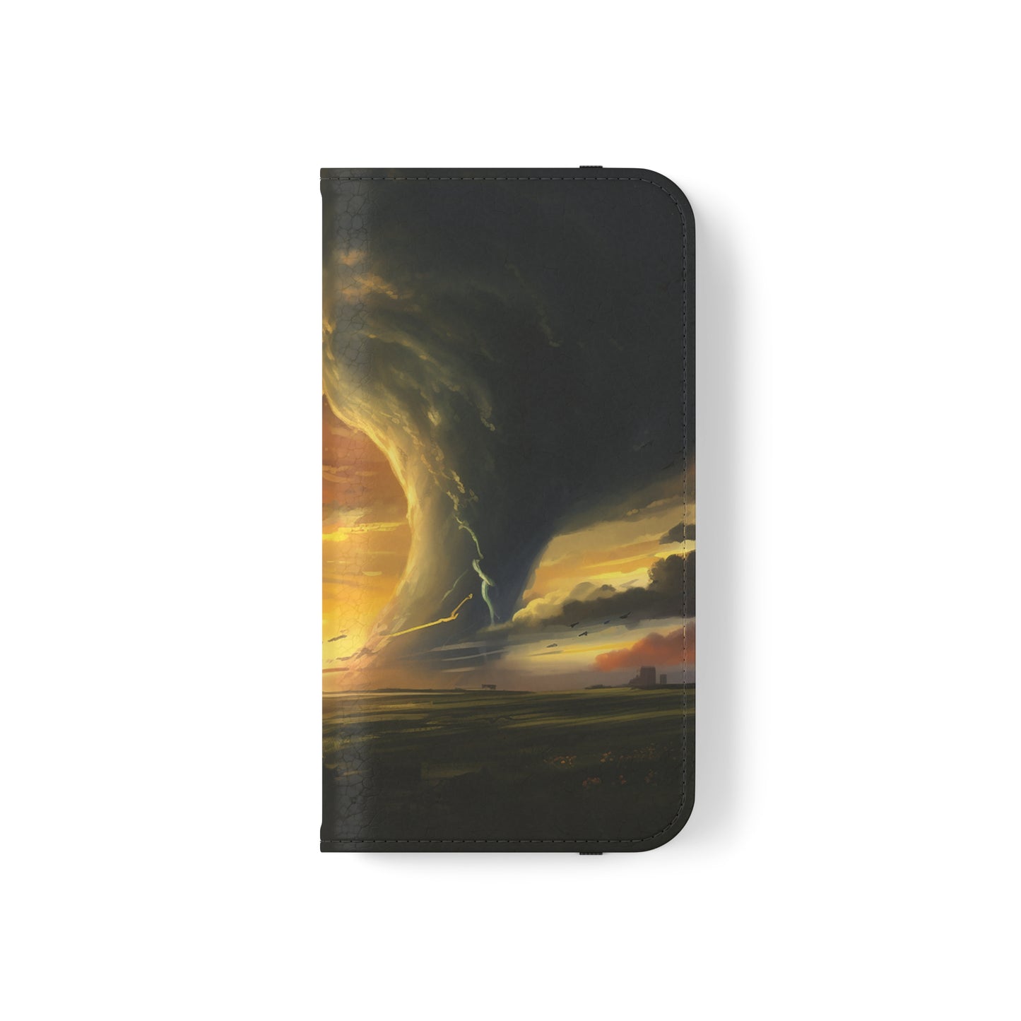 Apocalyptic Tornado Kids Flip Phone Case
