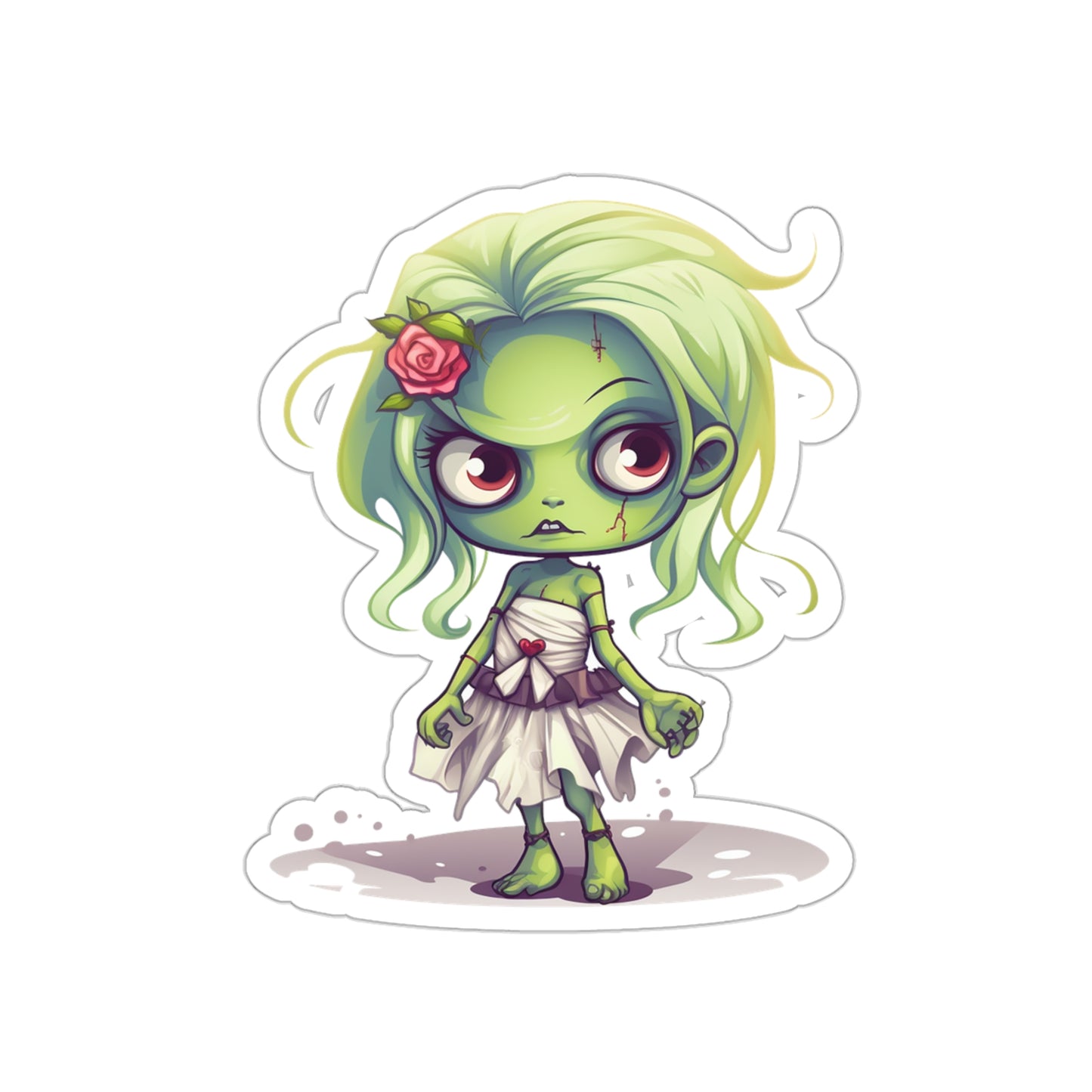 Halloween Special: Zombie Girl Sticker