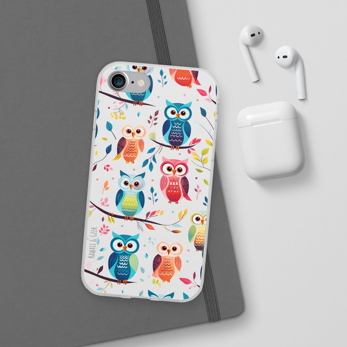 Whimsical Owl Flexi and Transparent Phone Case