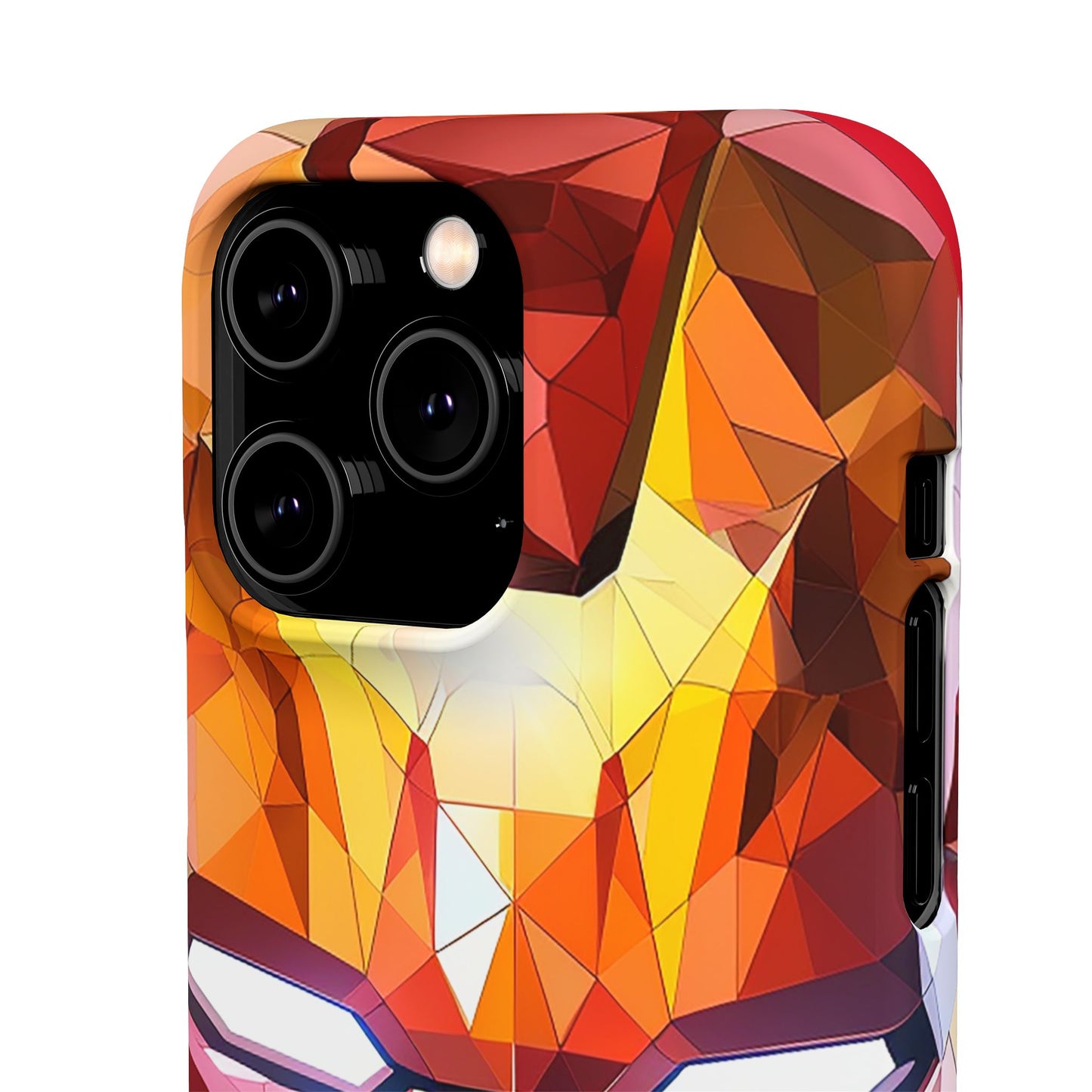 Phone Case - Iron Man helmet polygonal style