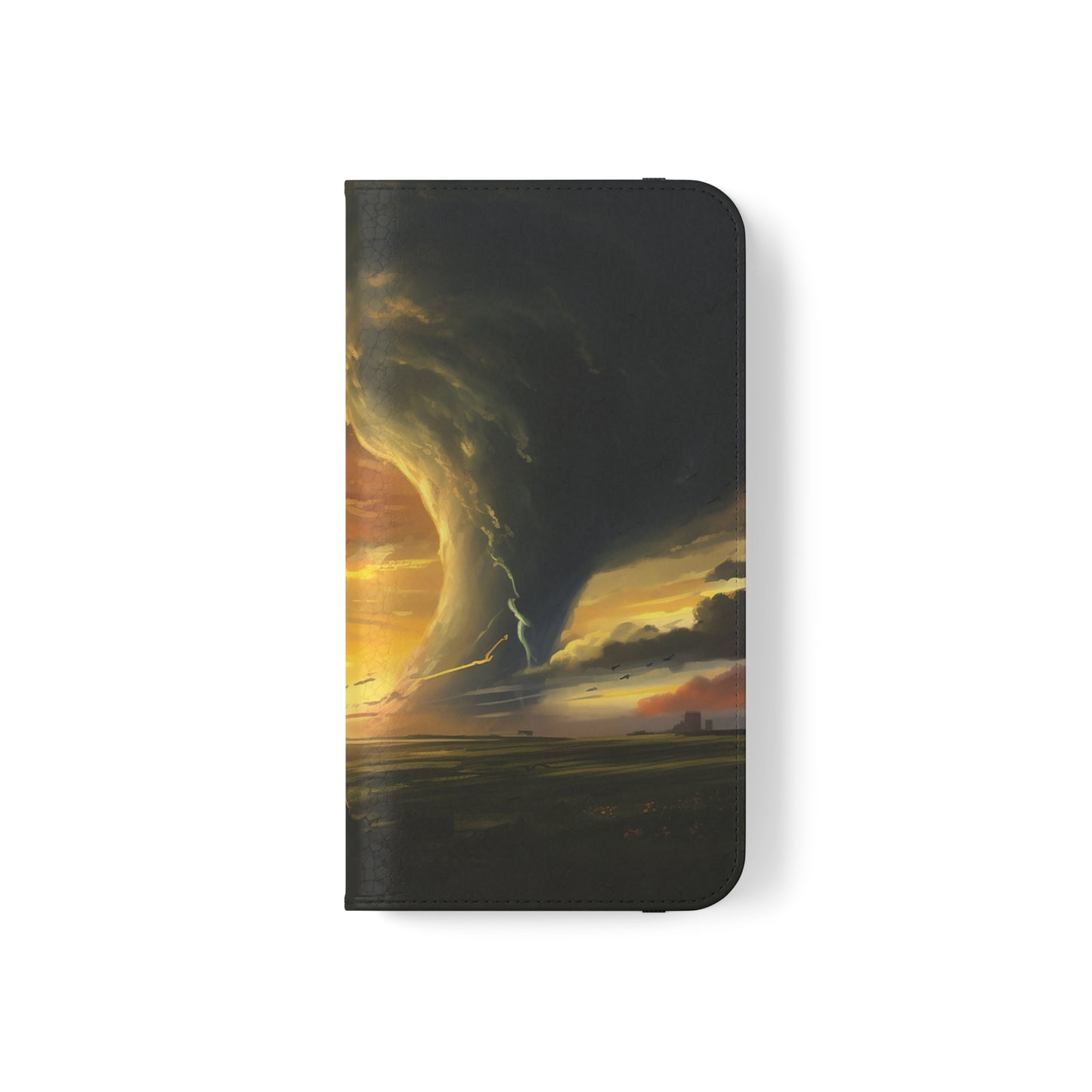 Apocalyptic Tornado Kids Flip Phone Case