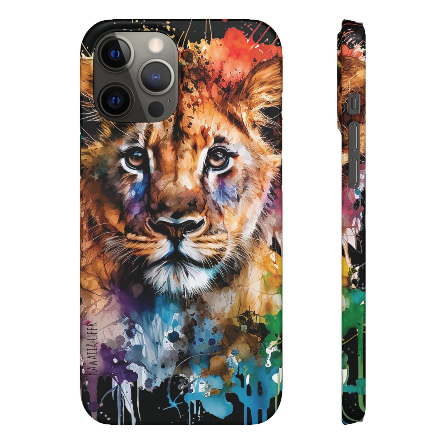 Phone Case Watercolor Lion Cub