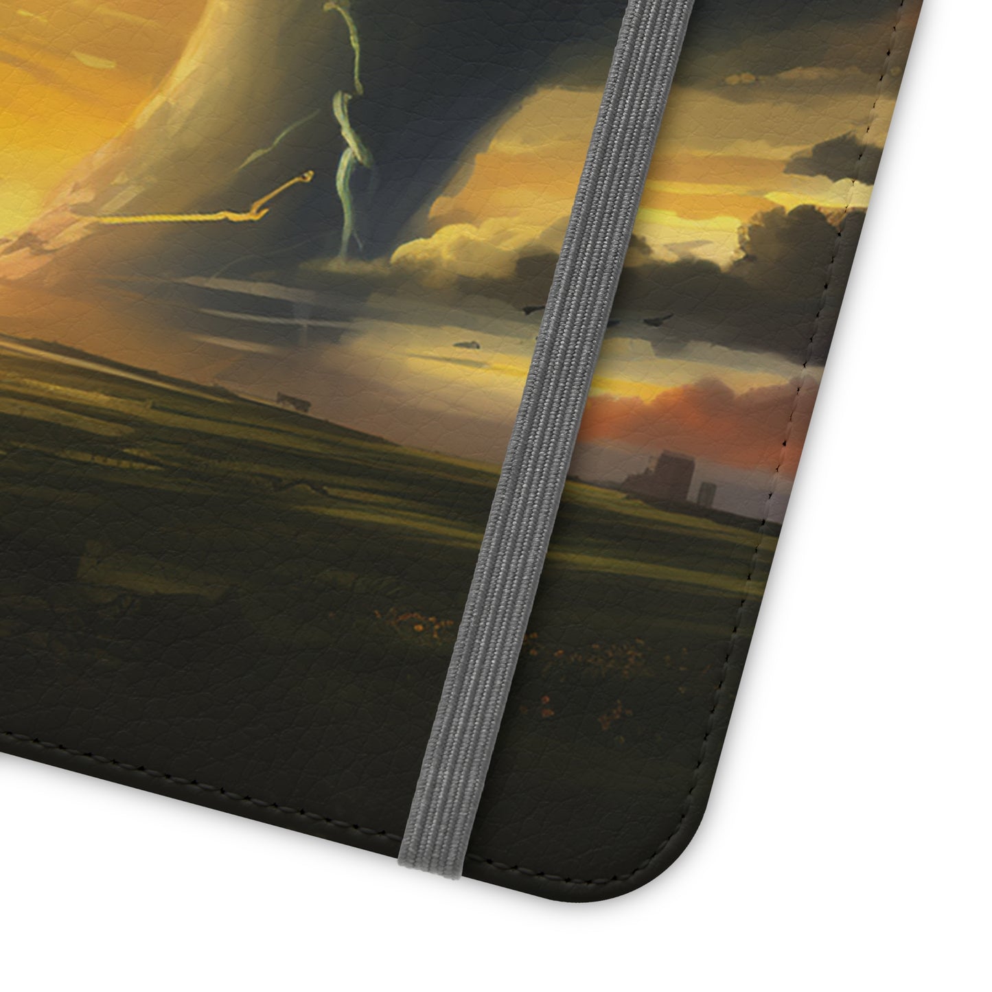 Apocalyptic Tornado Kids Flip Phone Case