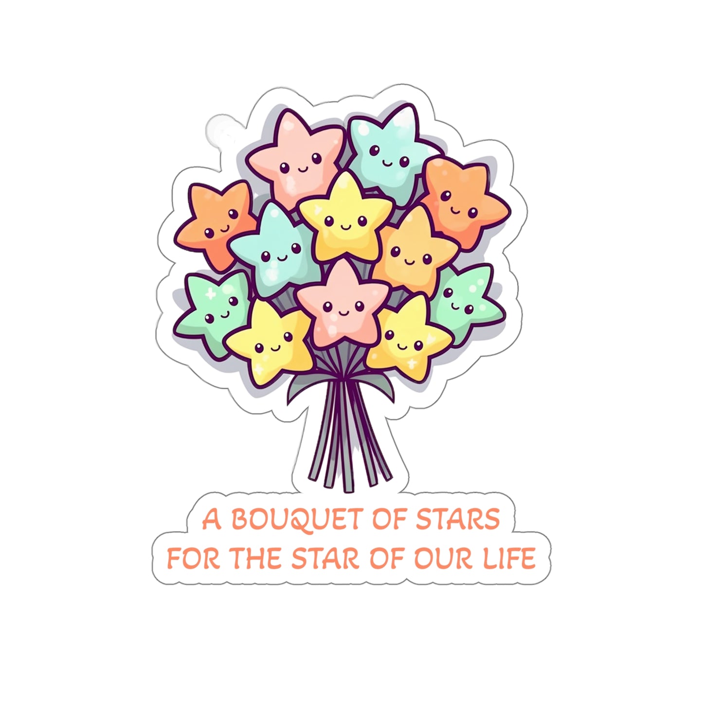 Bouquet of Stars Mother's Day Sticker - Celestial Love for the Star of Our Life