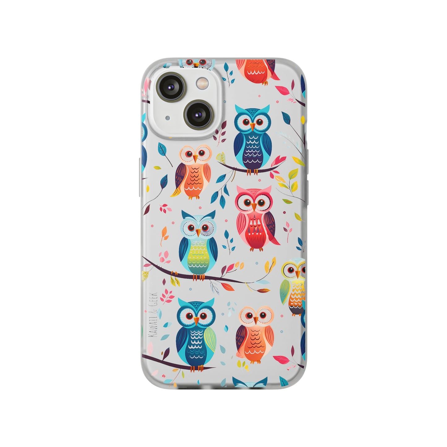 Whimsical Owl Flexi and Transparent Phone Case
