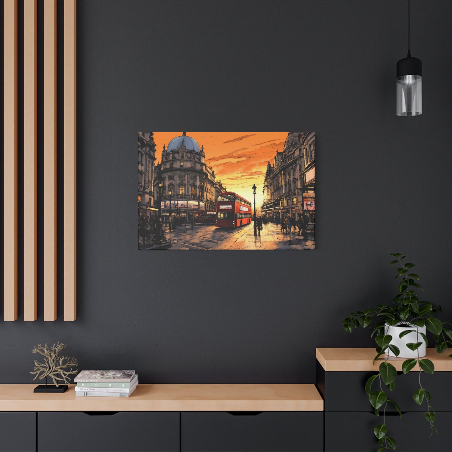 London Sunset Canvas - Immerse Yourself in the Timeless Beauty of the City