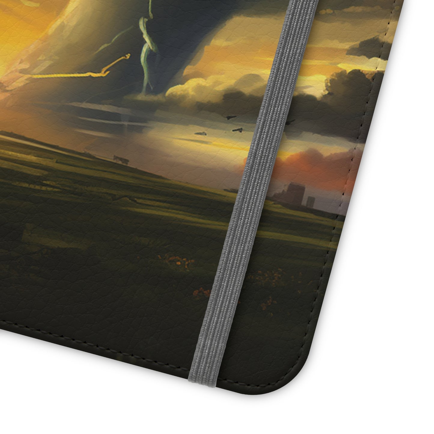 Apocalyptic Tornado Kids Flip Phone Case