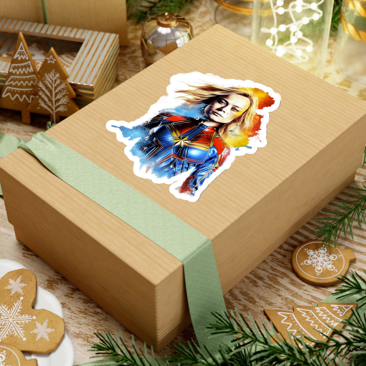Captain Marvel Sticker - Unleash the Power of Feminine Strength