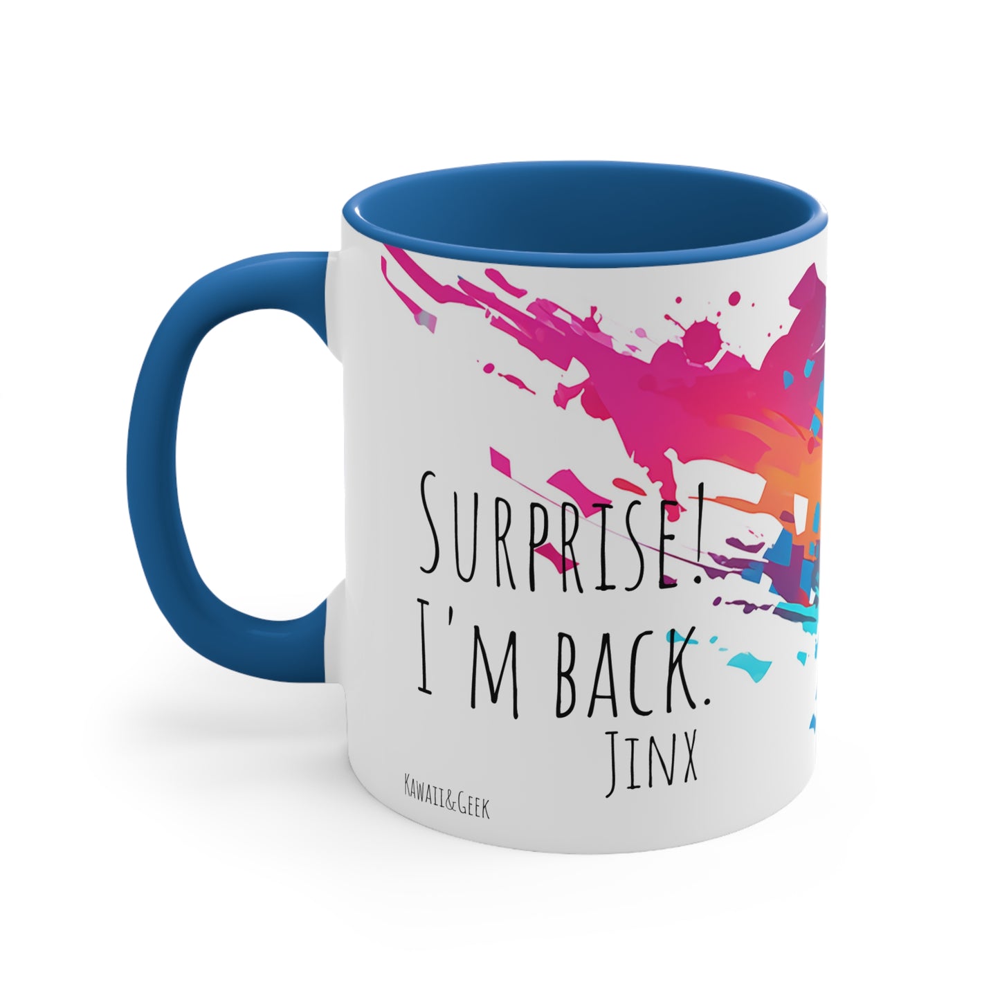Jinx League of Legends / Arcane Mug - Embrace Chaos with 'Surprise! I'm back.'