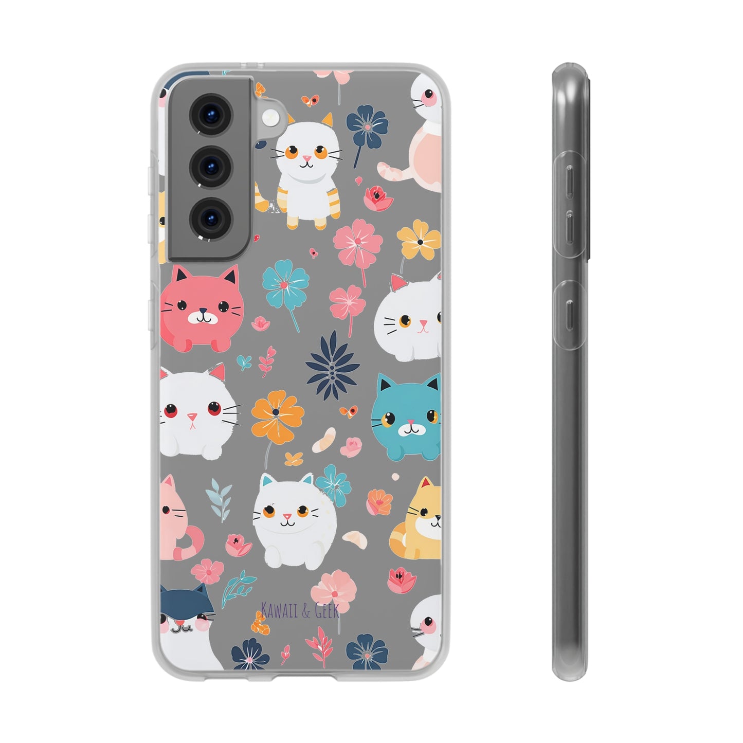 Playful Kittens: Flexi Transparent Phone Case