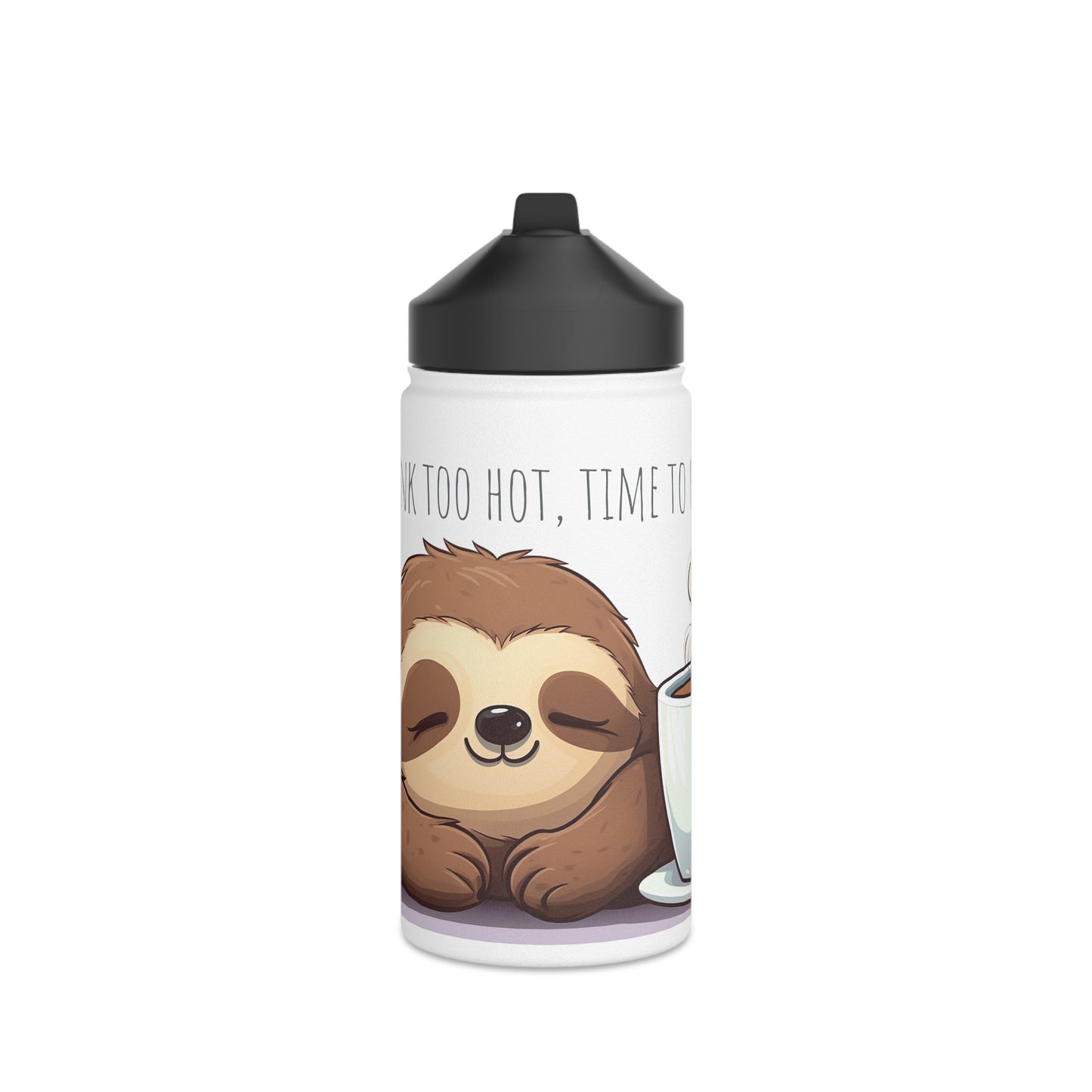 Lazy Sloth Stainless Steel Bottle: Cool & Cozy