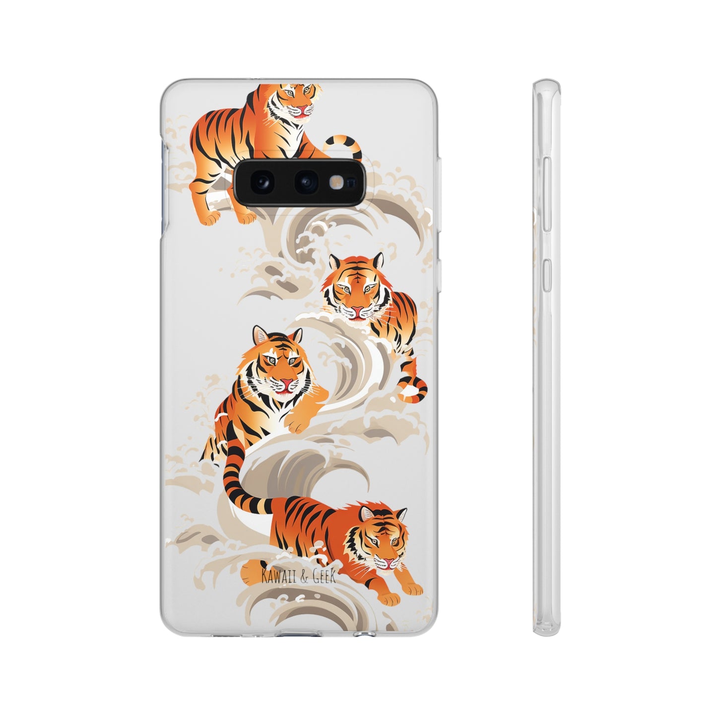 Elegant Chinese Ink Tiger Flexi Phone Case