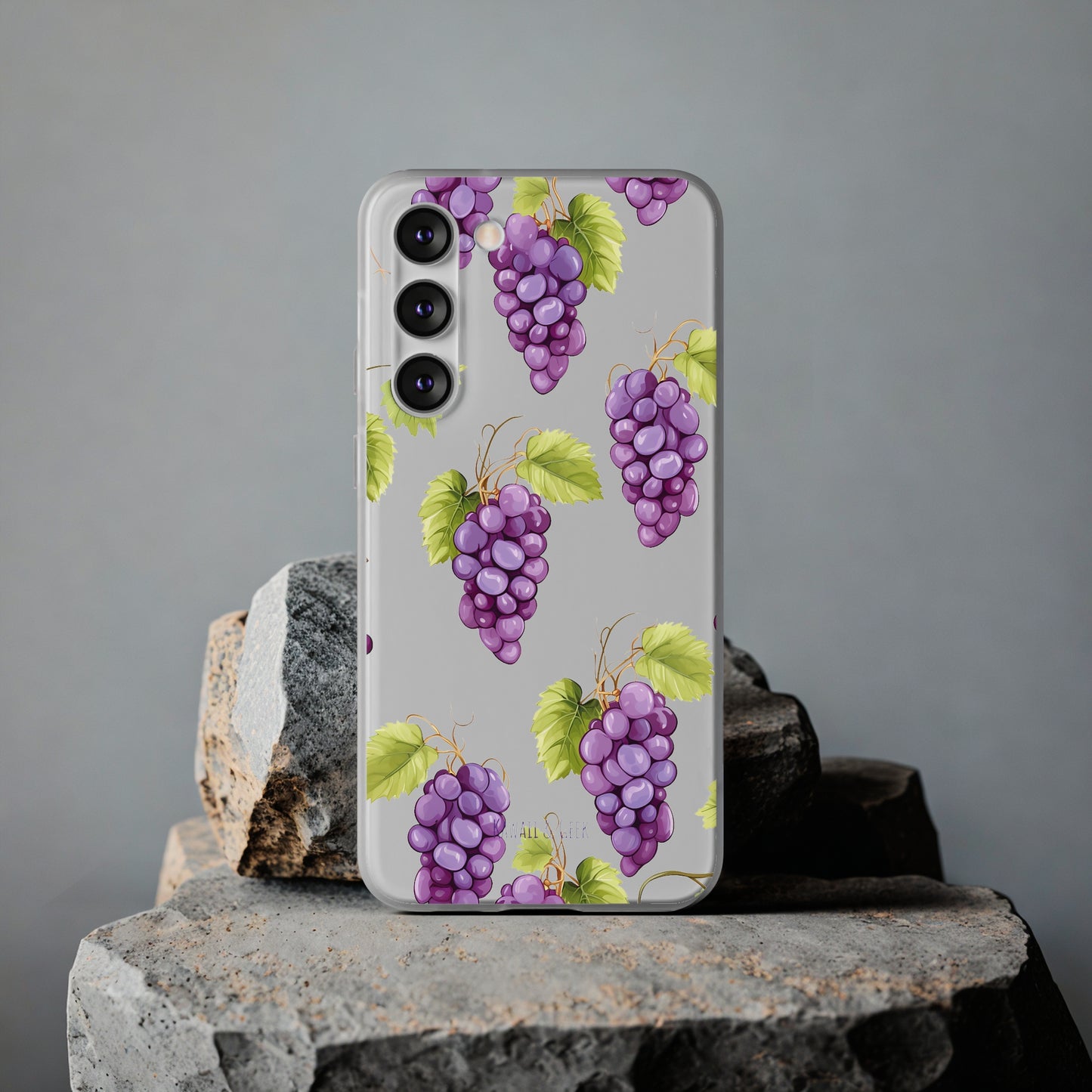 Flexi Grape Delight: Transparent Phone Case
