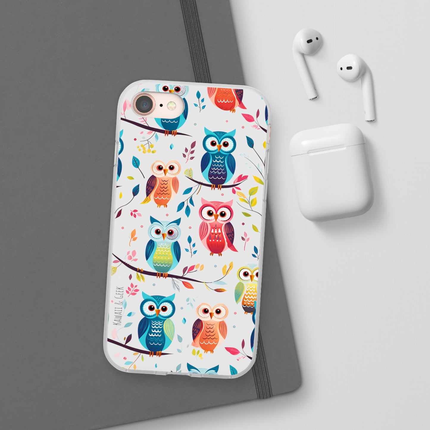 Whimsical Owl Flexi and Transparent Phone Case