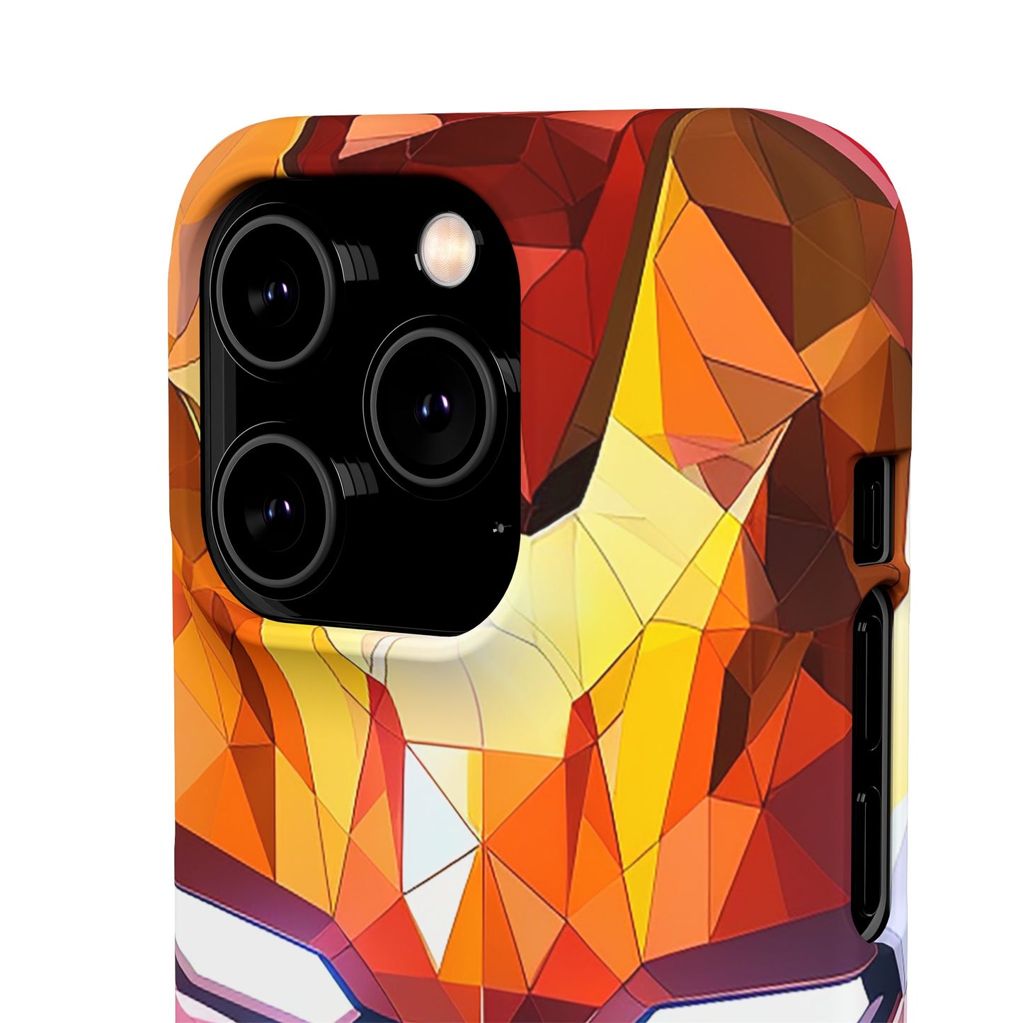 Phone Case - Iron Man helmet polygonal style