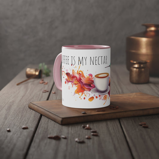 Cute Hummingbird Mug: Coffee is my Nectar