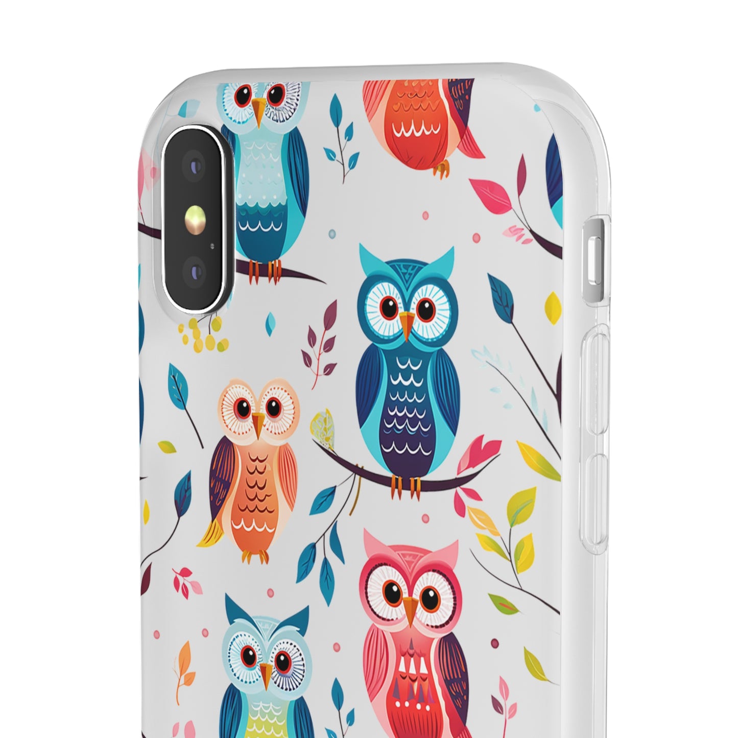 Whimsical Owl Flexi and Transparent Phone Case