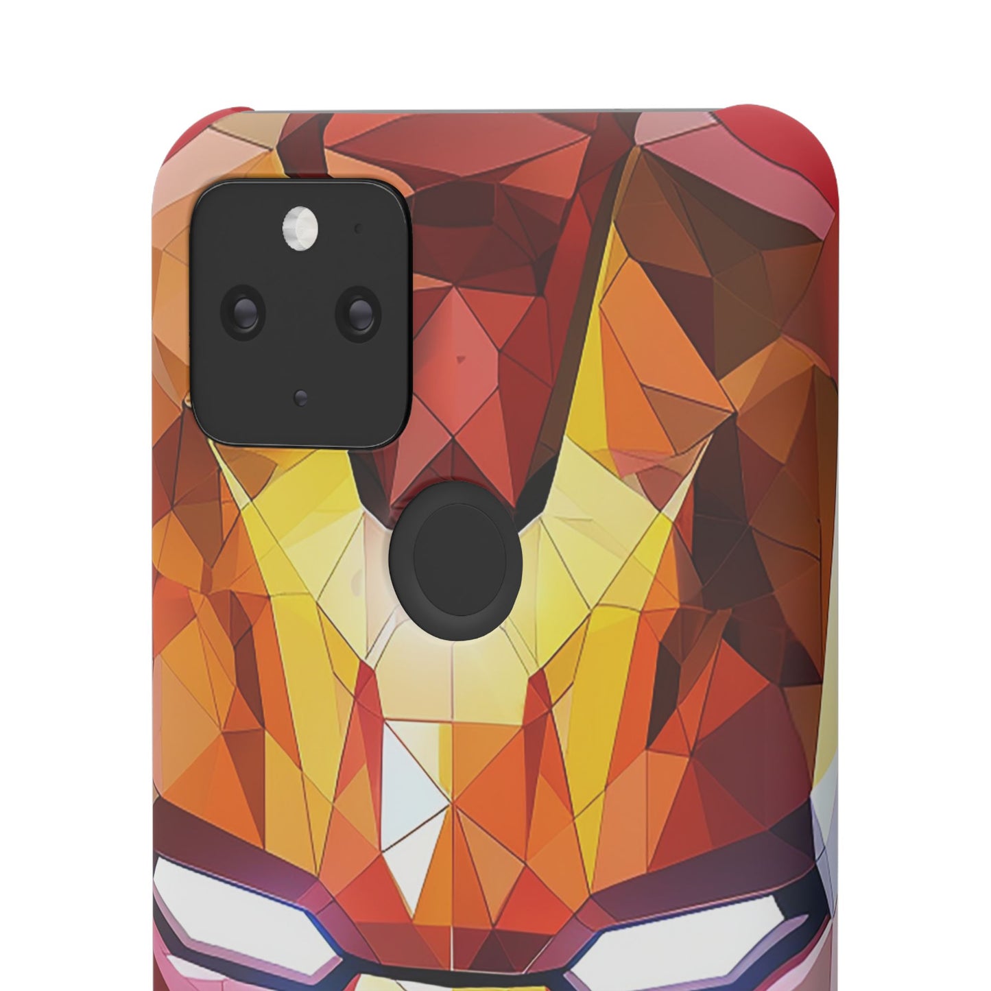 Phone Case - Iron Man helmet polygonal style