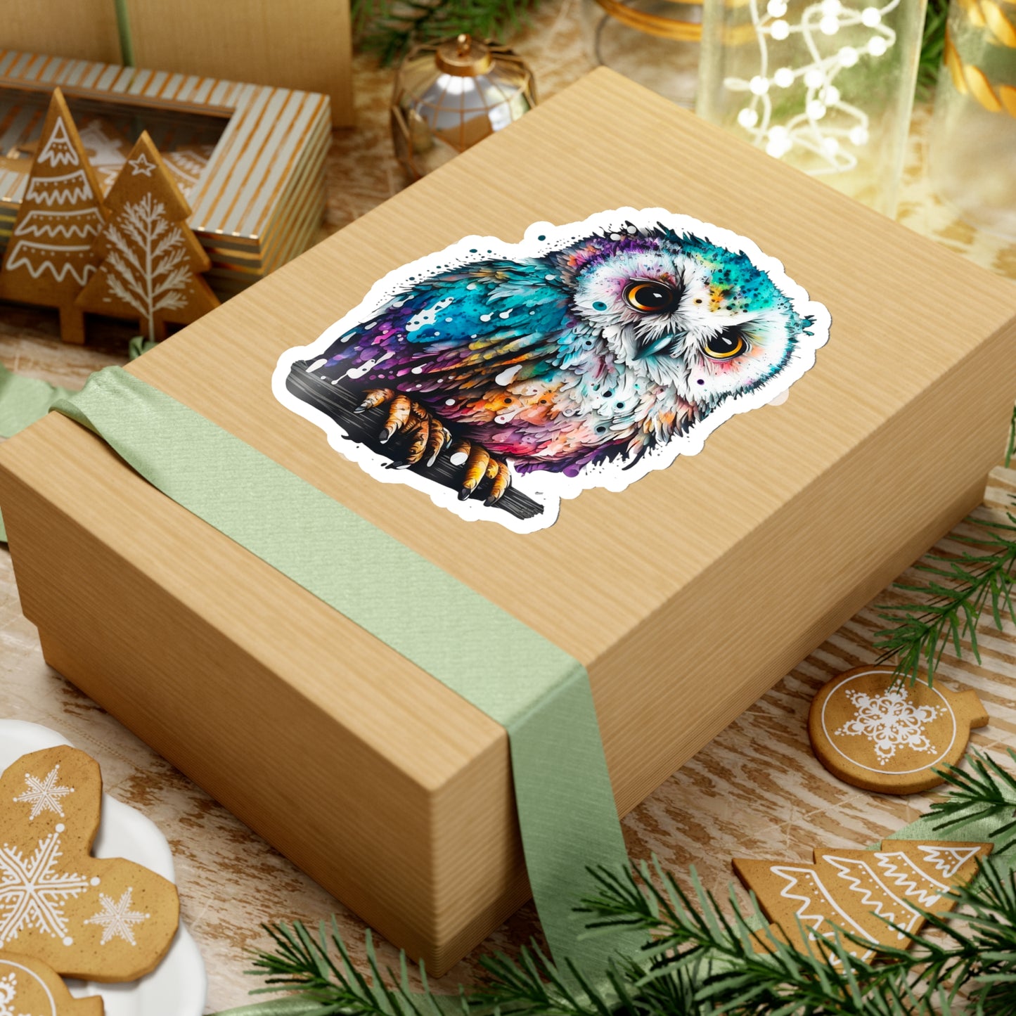White Owl Sticker - Add Some Adorable and Unique Style to Your Tech
