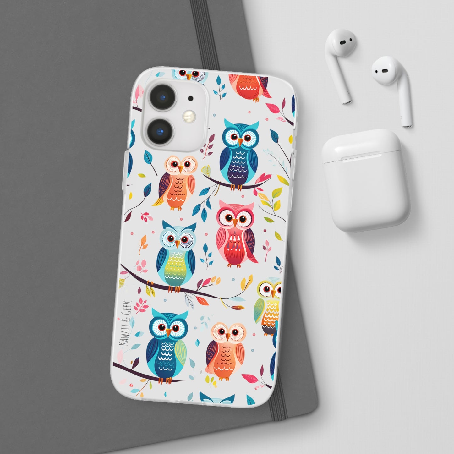 Whimsical Owl Flexi and Transparent Phone Case