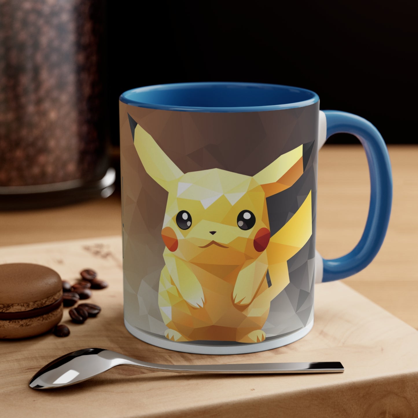 Pikachu Geometric Bicolor Mug - Unleash the Power of 'Pika Pika!'"