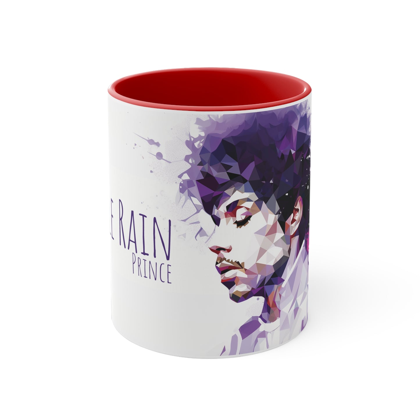 Prince Geometric Bicolor Mug - Celebrate the Iconic 'Purple Rain'