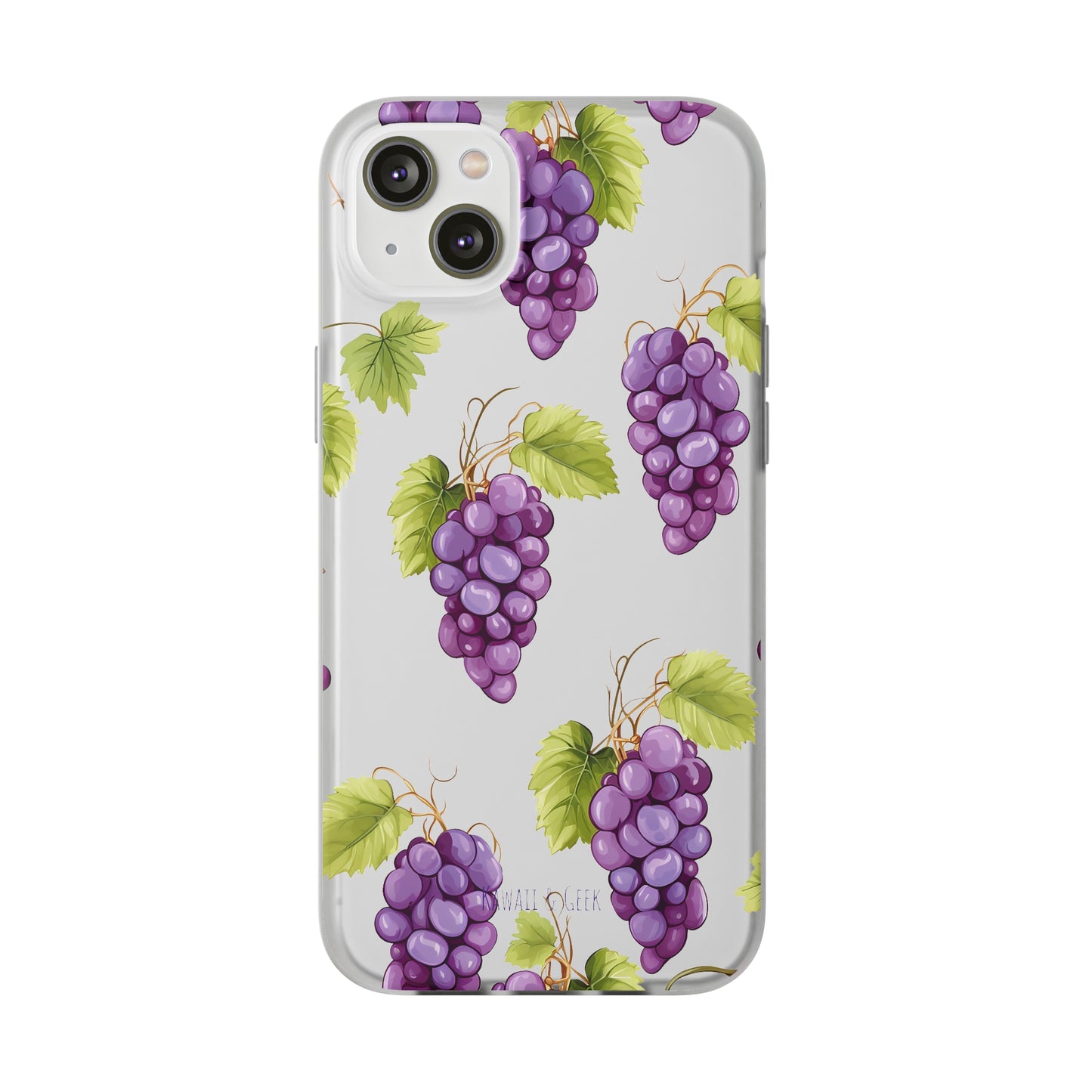 Flexi Grape Delight: Transparent Phone Case