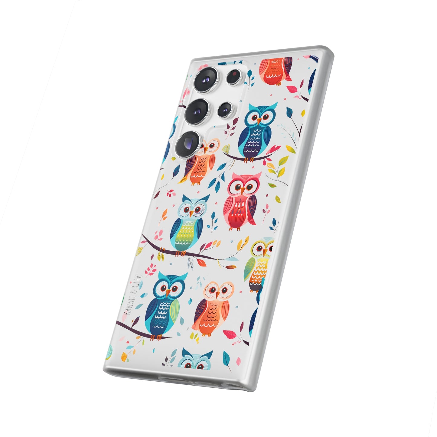 Whimsical Owl Flexi and Transparent Phone Case