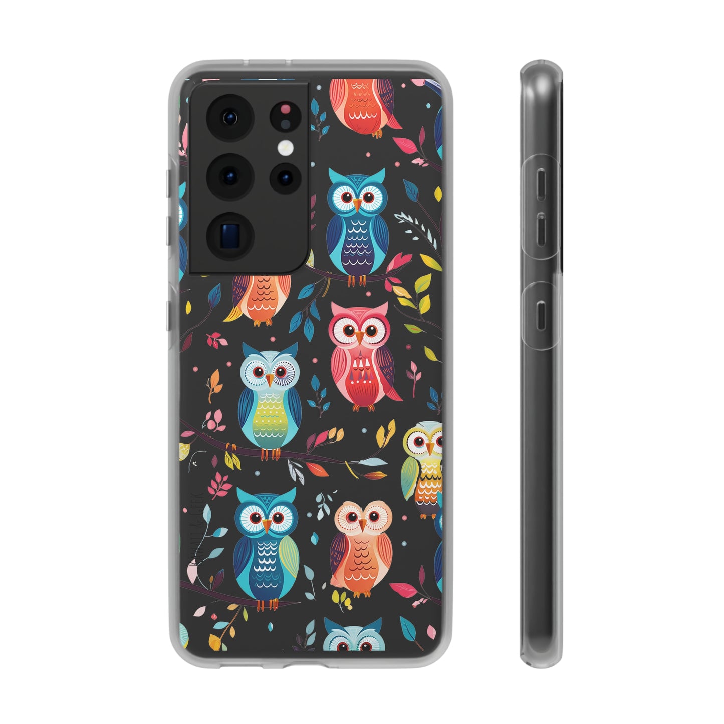 Whimsical Owl Flexi and Transparent Phone Case