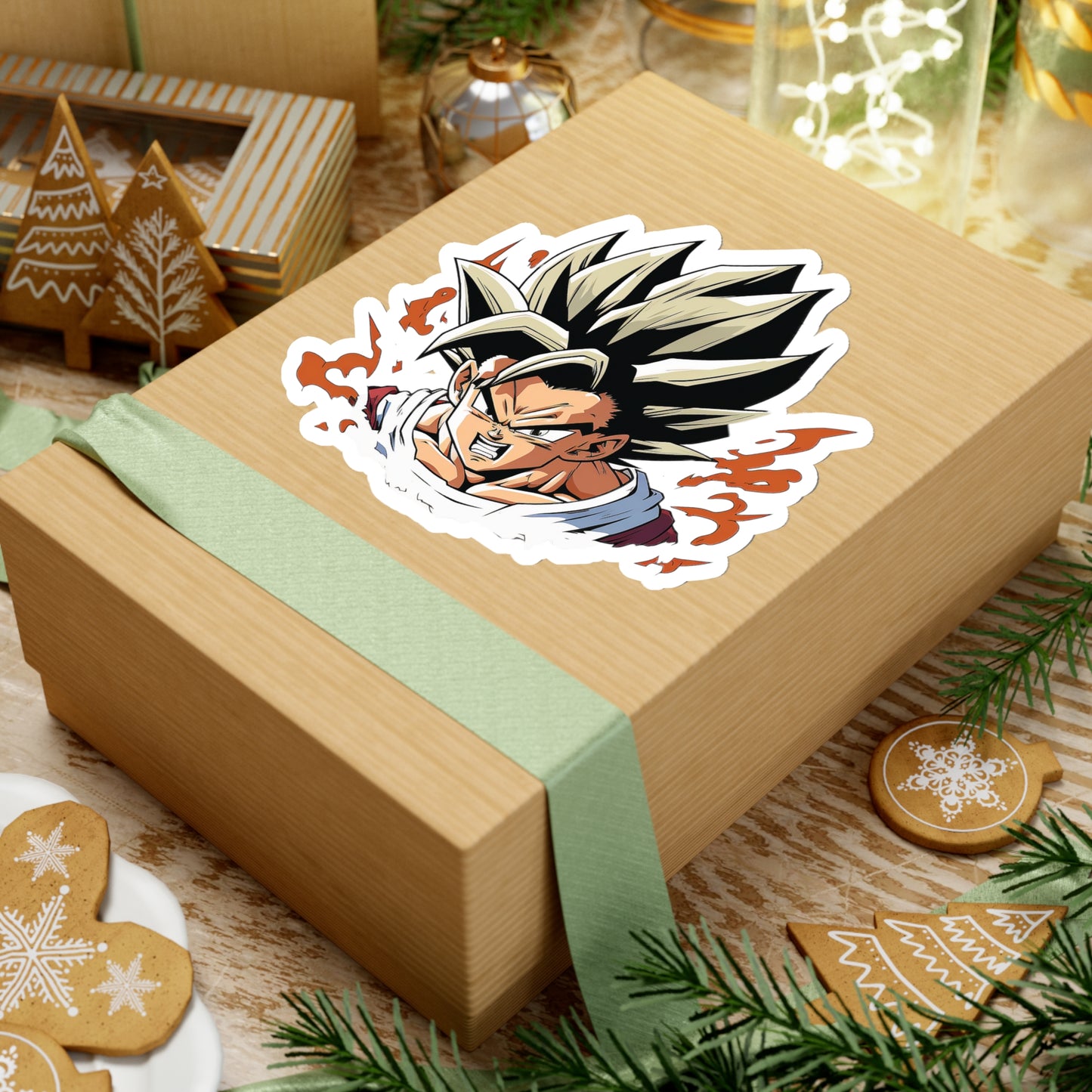 San Goku Sticker - Add Some Powerful and Intense Style to Your Tech - Dragon Ball