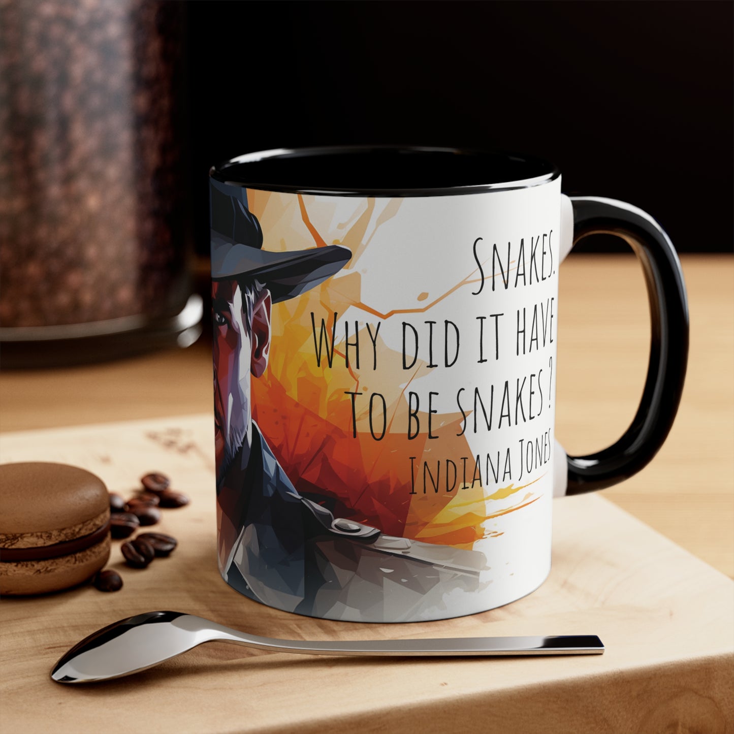 Indiana Jones Mug - Embrace the Adventure: Snakes. Why Did It Have to Be Snakes?