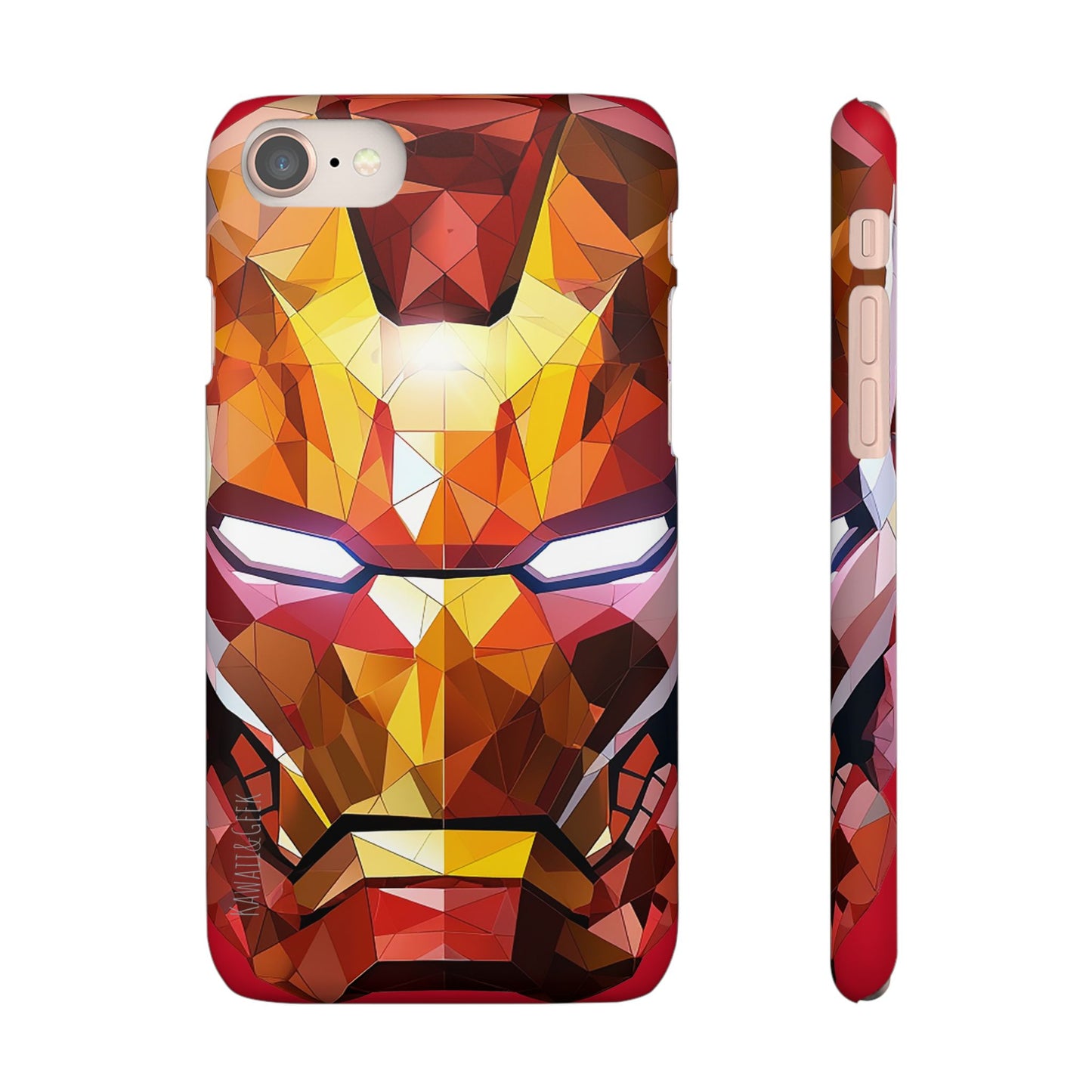 Phone Case - Iron Man helmet polygonal style