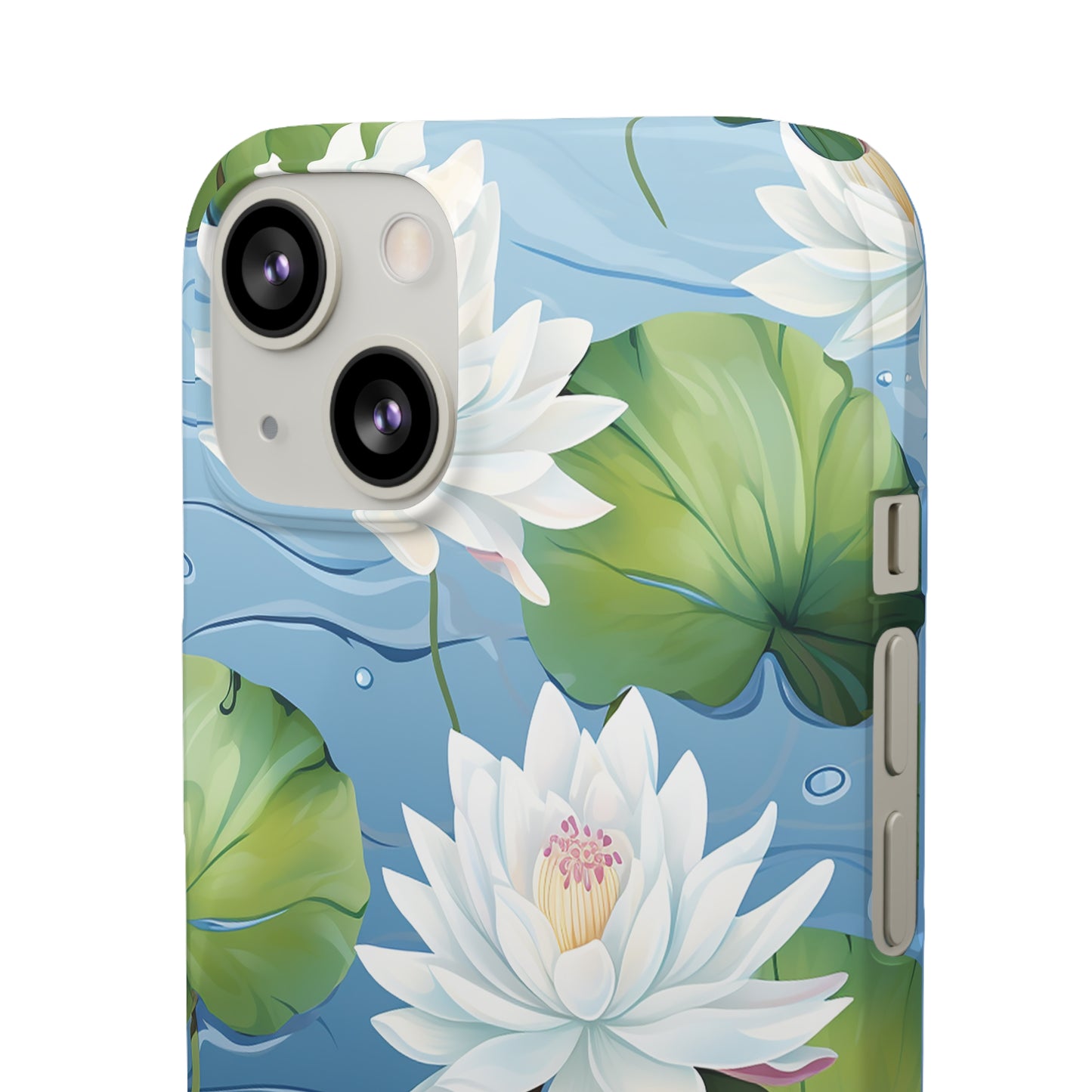 Elegant Water Lilies: Premium Phone Case