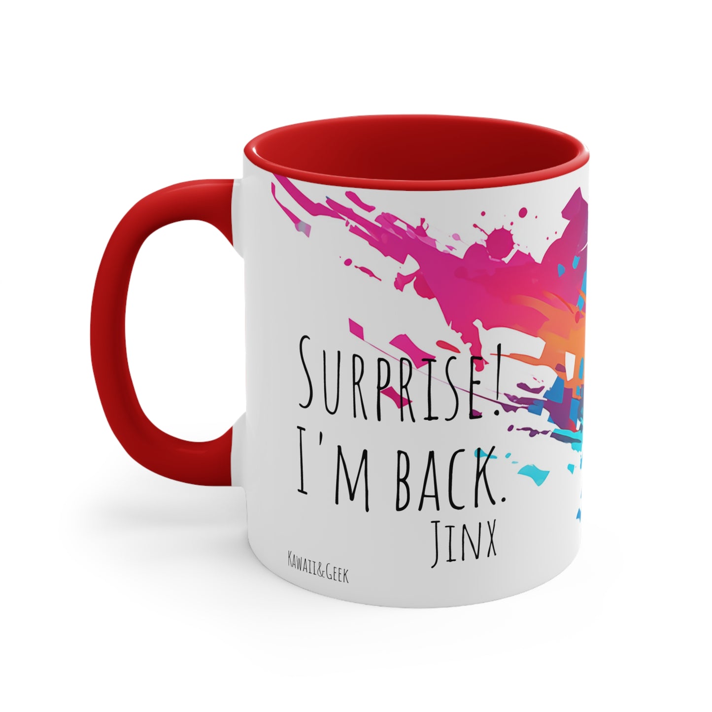 Jinx League of Legends / Arcane Mug - Embrace Chaos with 'Surprise! I'm back.'