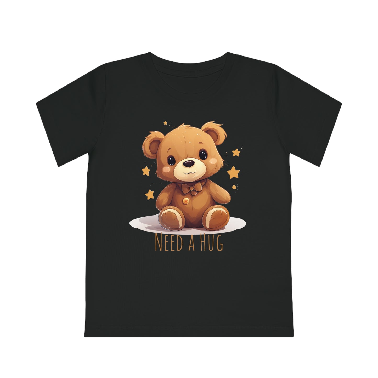 "Need a Hug?" Cute Teddy Eco-friendly Kids Tee