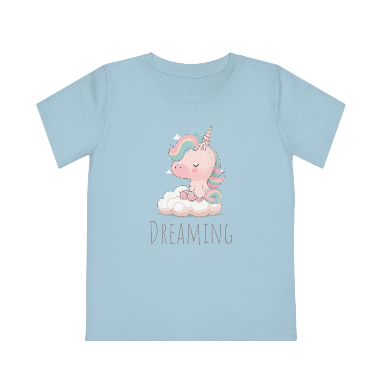 Dreaming Unicorn Kids Eco-Friendly T-Shirt - Spark Imagination with Magical Comfort