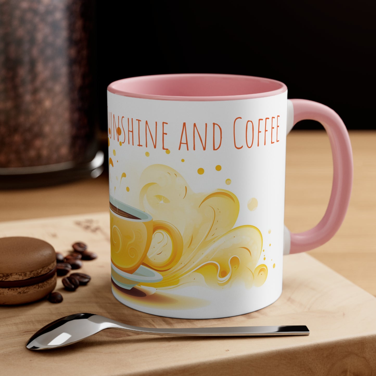 Good Morning Sunshine and Coffee Mug: Cheerful Sun Design