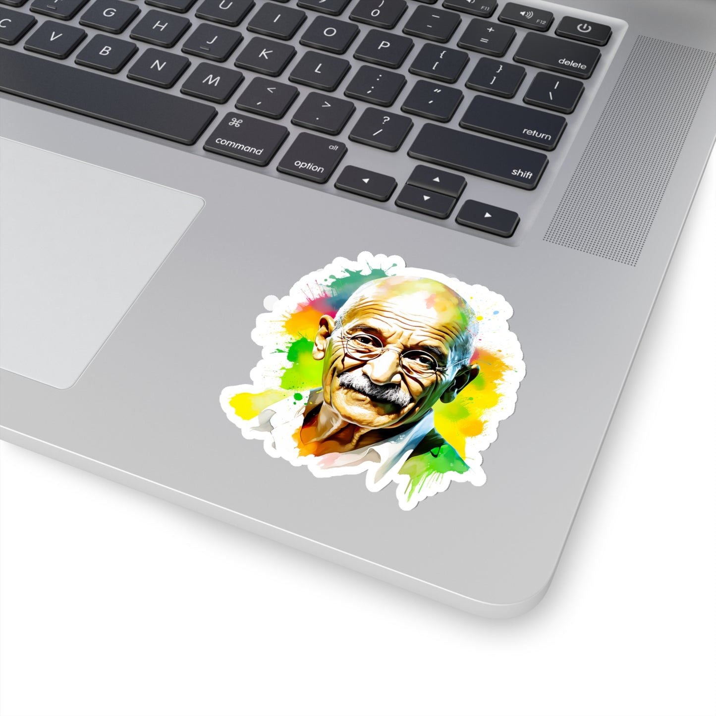 Gandi Sticker in Watercolor Style