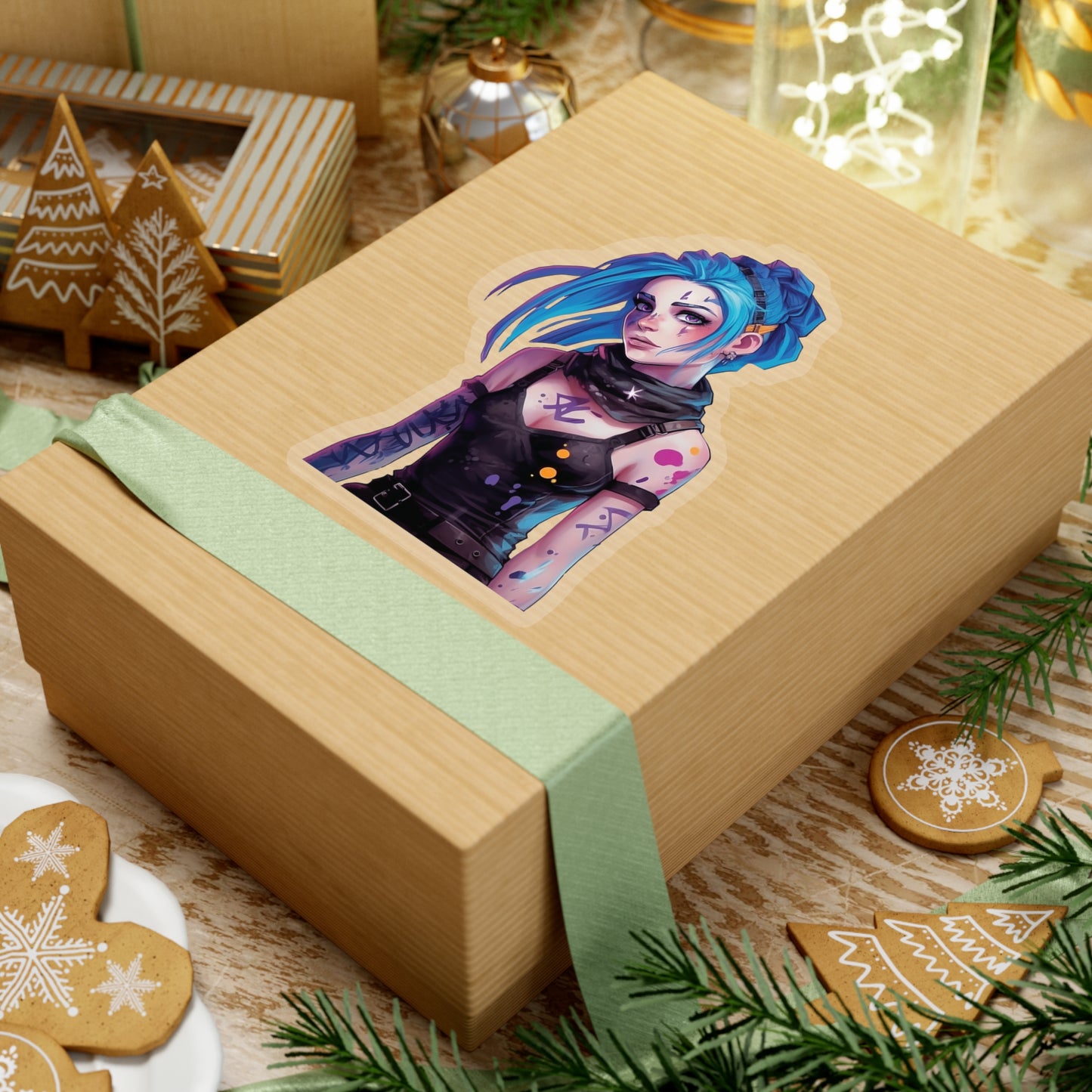 Jinx from Arcane Sticker - Add Some Colorful and Explosive Style to Your Tech - League of Legends