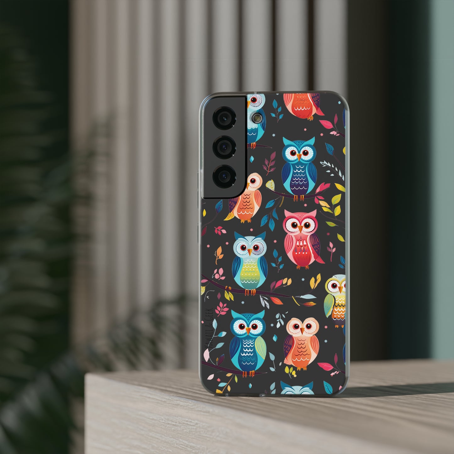 Whimsical Owl Flexi and Transparent Phone Case