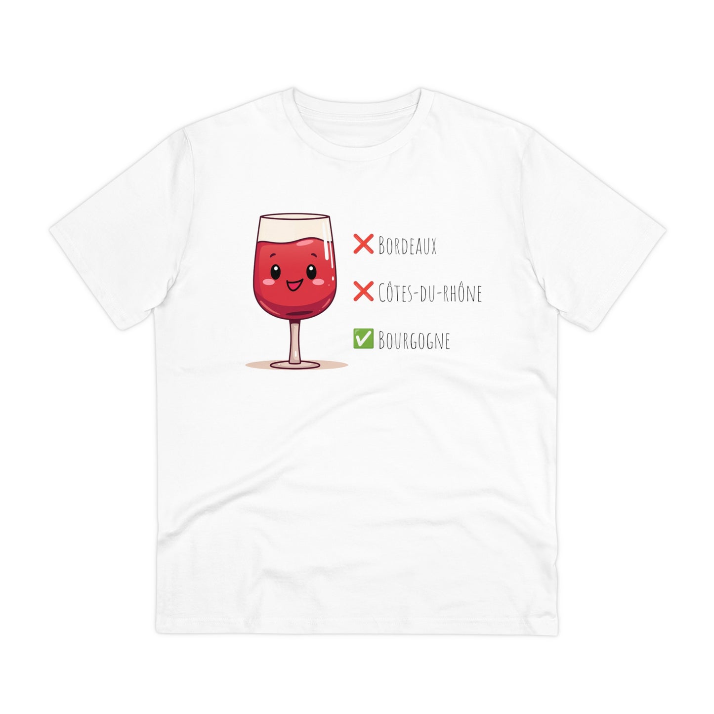 Eco-Friendly 'Bourgogne Wine Wins' T-Shirt - Wine Region Vote, Unisex"