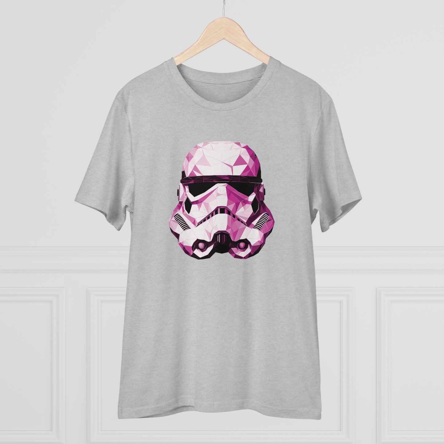 Stormtrooper Polygonal T-Shirt Pink Edition - Embrace Galactic Precision