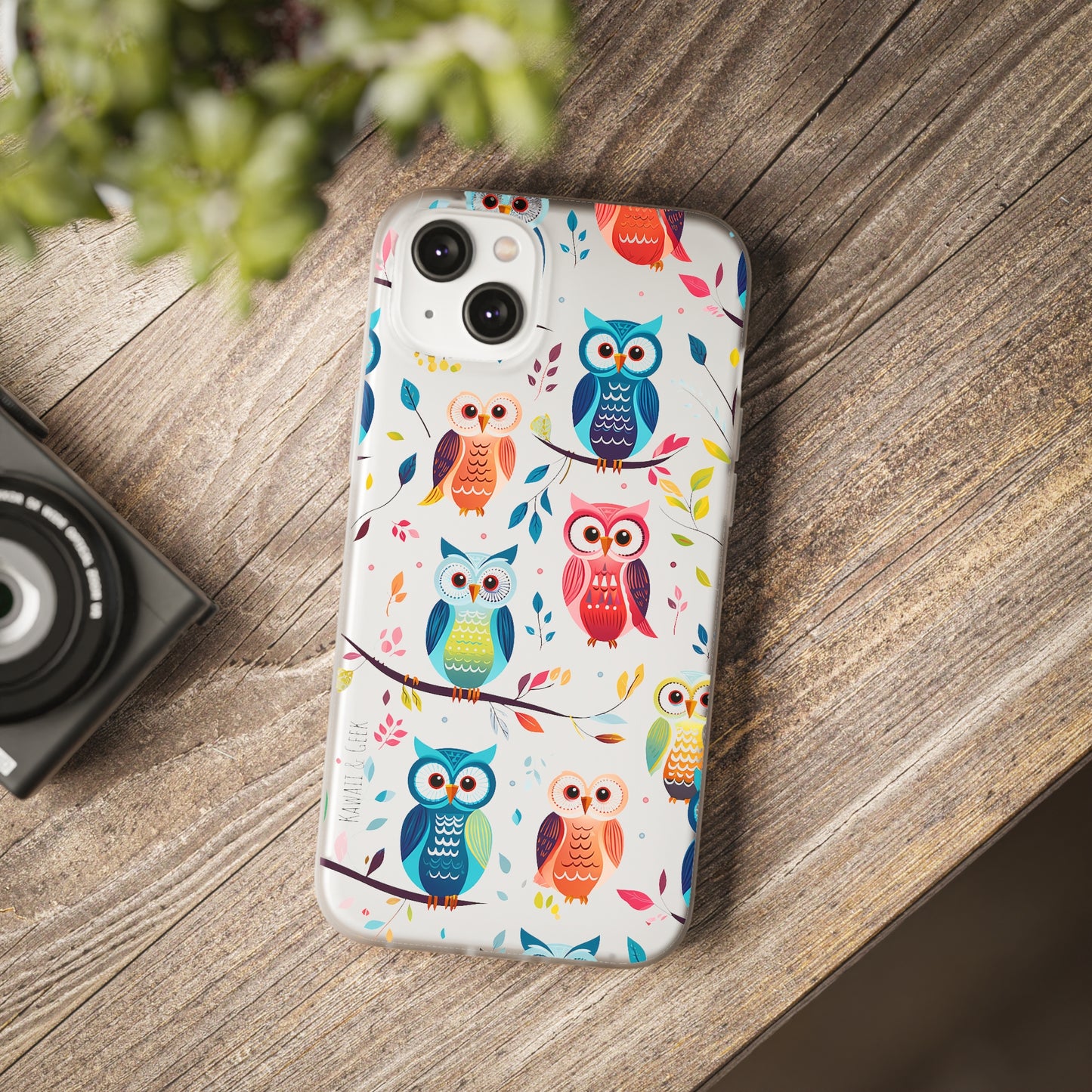 Whimsical Owl Flexi and Transparent Phone Case
