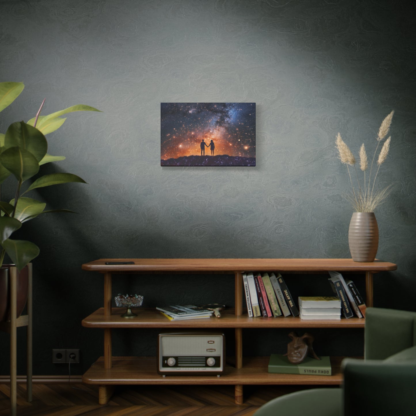 Lovers Night Sky Canvas - Capture the Magic of Love Beneath a Starlit Sky