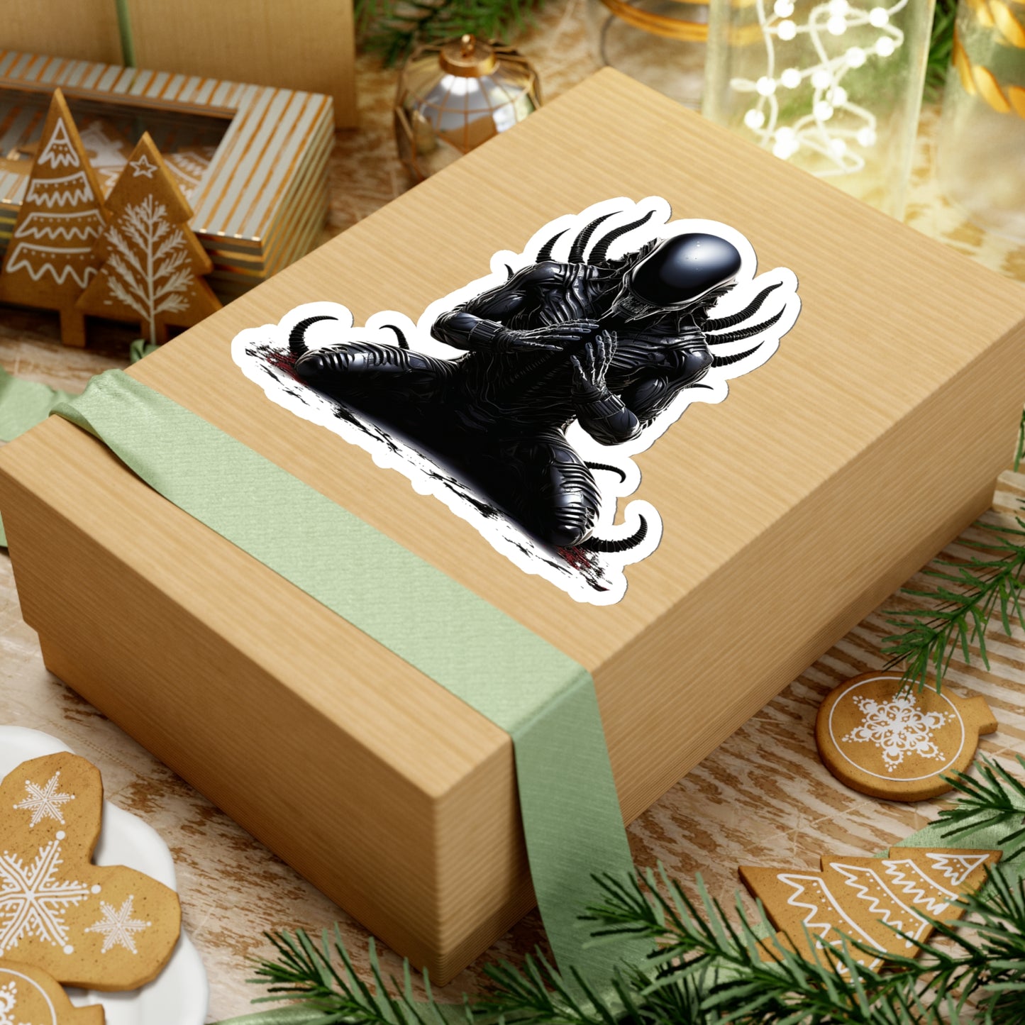 Zen Alien Xenomorph sticker - Premium Halloween Sticker