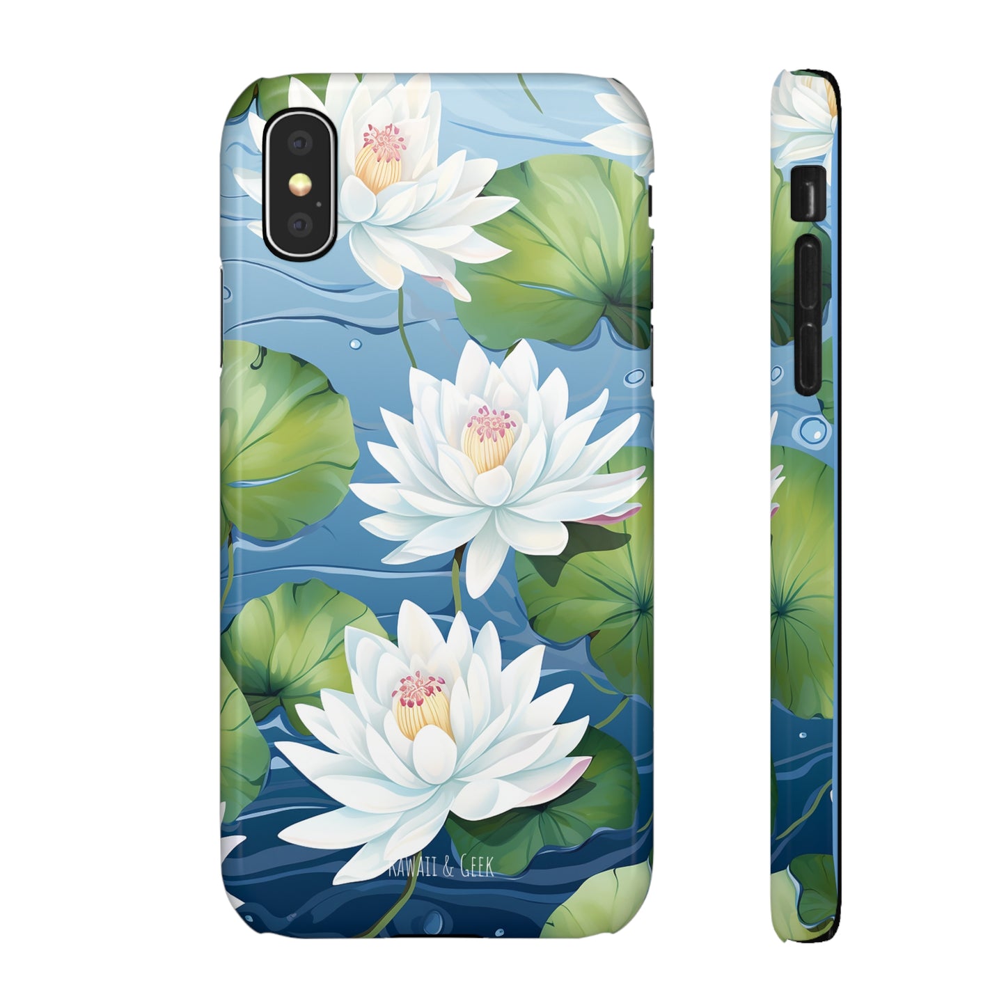 Elegant Water Lilies: Premium Phone Case