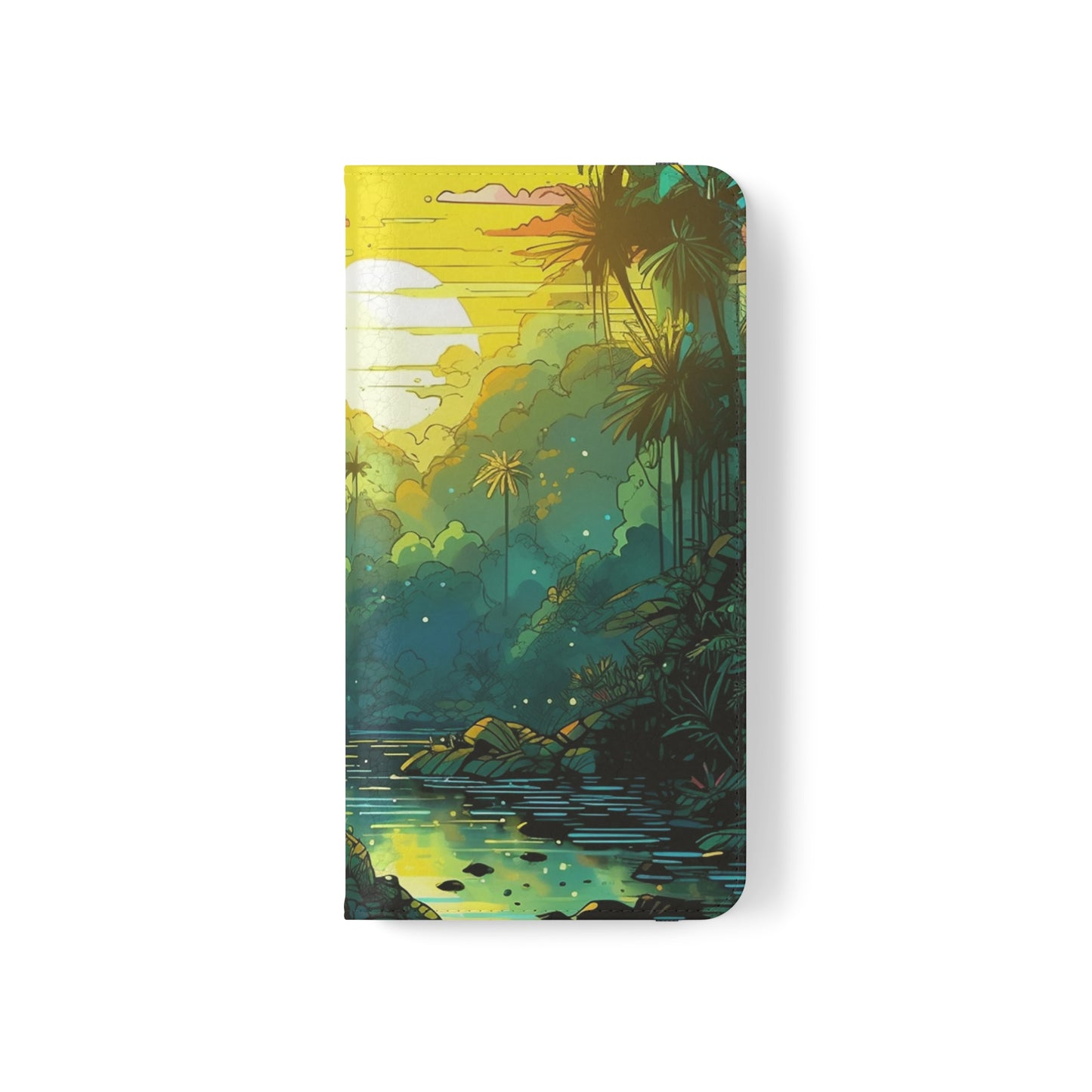 Rainforest at Sunset Flip Phone Case - Capture the Serenity of Nature on Your Device